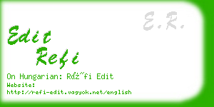 edit refi business card